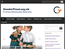 Tablet Screenshot of gendertrust.org.uk